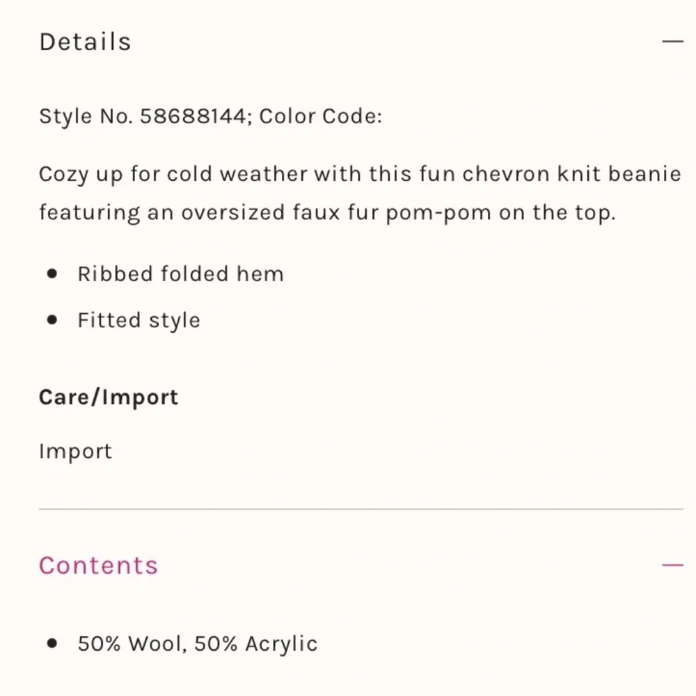 New Free People Black Pinnacle Pom Beanie